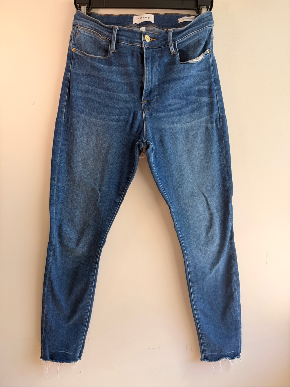 Frame Denim Women’s Le High Skinny Jeans in Medium Blue Wash